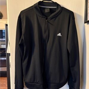 Adidas Classic Black Zip-Up Jacket